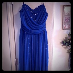 Blue prom dress